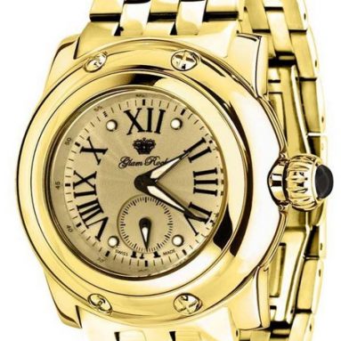 Glam Rock Women’s Gold Ion-Plated Stainless Steel Watch