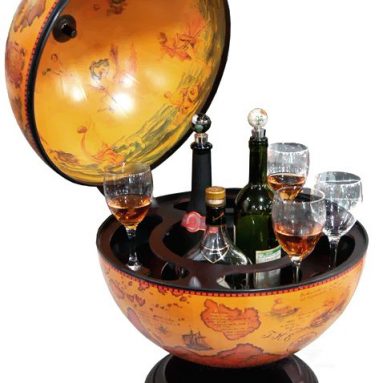 Turin Tabletop 16.5â€ Italian Replica Globe Bar