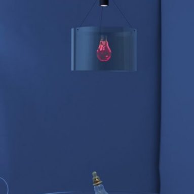 Hologram suspension Lamp