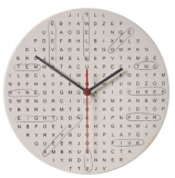 Word search wall clock