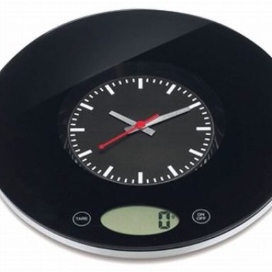 Kitchen Scales with Clock