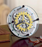 GearUp Brass Clock