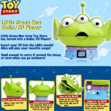 Disney Toy Story Little Green Men Radio/CD Player