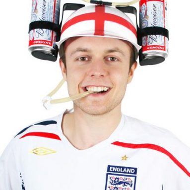 England Thirst Aid Beer Helmet