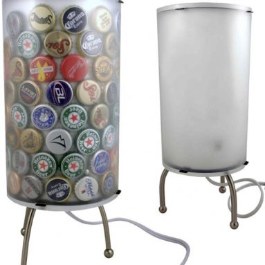 Recycled Bottle Cap Table Lamp Kit