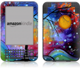 Winter Sparkle Design Protective Decal Skin Sticker for Amazon Kindle 3