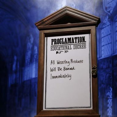 Harry Potter Proclamation Board