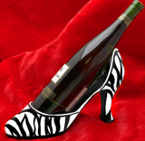 Zebra Couture Wine Bottle Holder