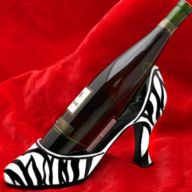 Zebra Couture Wine Bottle Holder