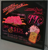 LED Handwriting Lighted Menu Sign Boards
