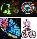 LED bike wheel animation lighting