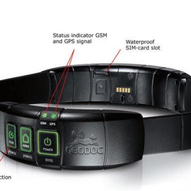The dog collar with GPS