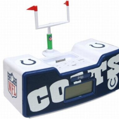 NFL Indianapolis Colts Dual Alarm Clock Radio/Ipod Dock
