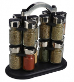 Olde Thompson Carousel Spice Rack with 16 Spices included