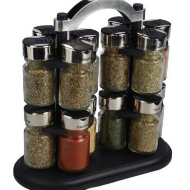 Olde Thompson Carousel Spice Rack with 16 Spices included
