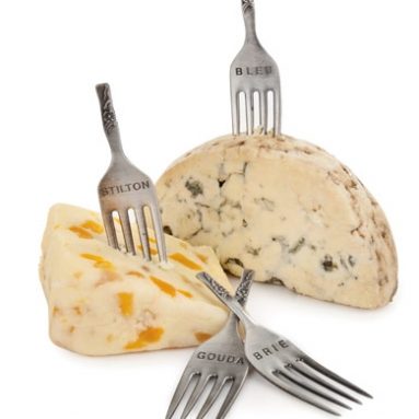 Elegant Fork Cheese Markers