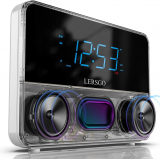 Clock Radio Bluetooth V5.0 Portable Speaker with HD Sound and Bass