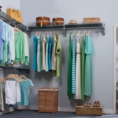 Closet Organizer Kit. Up to Hanging & Shelf Space