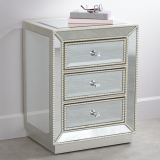 Coast to Coast Trevi 20″ Wide 3-Drawer Mirrored Accent Table
