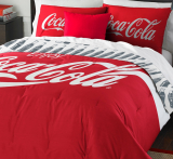 Coca-Cola Logo Twin Bedding Set