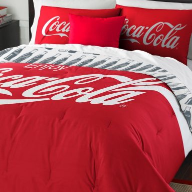 Coca-Cola Logo Twin Bedding Set