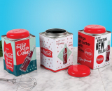 Coca-Cola Nostalgic Tin Canister Set