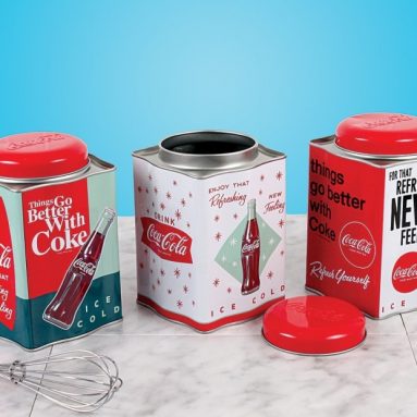 Coca-Cola Nostalgic Tin Canister Set
