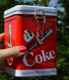 Coke Kitchen Storage Jar Canister