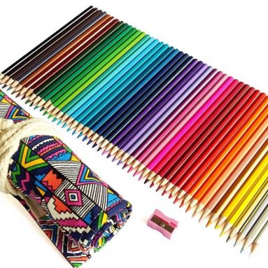 Coloring Pencils for Adults Kids Art Supply Colored Organizer Drawing Kit Set