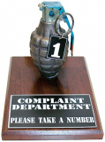 Complaint Department Grenade, “Take A Number”