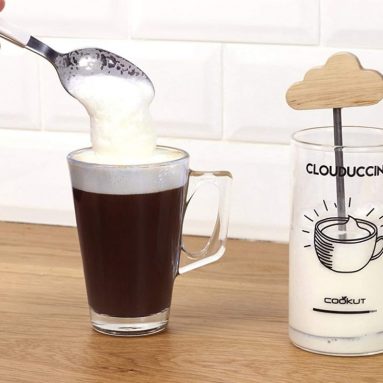 Cookut Clouduccino Glass Milk Frother