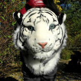 Cool 3D Tiger Head Plush Backpack