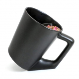 Cool Tea Cup with Infuser Black Ceramic Simple Tea