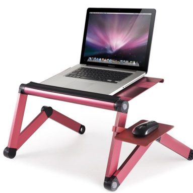 Cooling Adjustable Portable Laptop Stand with Mouse Pad