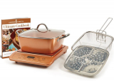 Copper Chef XL 11 Casserole 5 pc Set & Induction Cooktop