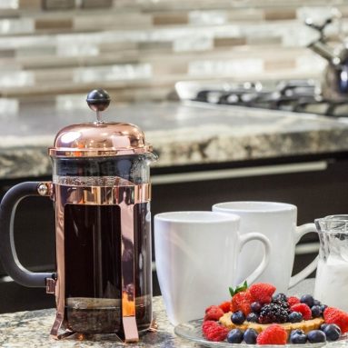 Copper French Coffee Press and Tea Maker