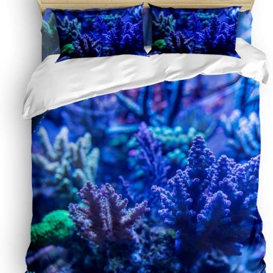 Coral Reef Underwater Ocean 3D Print Floral Duvet Cover Set