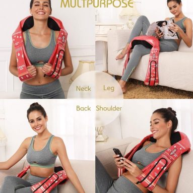 Cordless Shiatsu Shoulder and Neck Massager with Heat for Christmas Gift Package