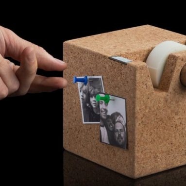 Cork Cube Tape Dispenser