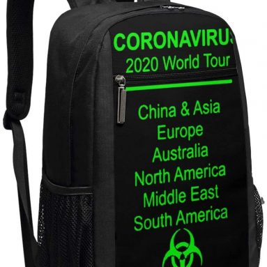 Corona Virus World Tour Laptop Backpack
