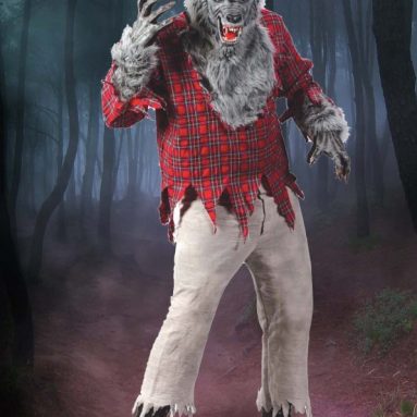 Deluxe Cosplay Costume w/ Wolf Mask & Hands