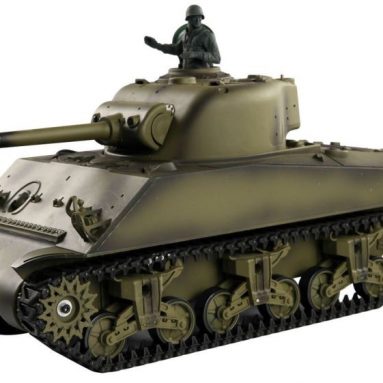 Sherman RC Tank wSmoke & Sound Radio Remote Control Toys