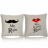 Cotton Linen Square Throw Pillow Case