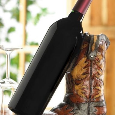 Cowboy Boot Wine Bottle Holder