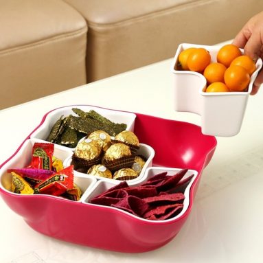 Creative Multi Sectional Snack Serving Tray Set