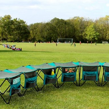 Creative Outdoor Curved Collapsible Folding 6-Person Bench Seat