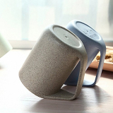 Mug couple wheat white coffee