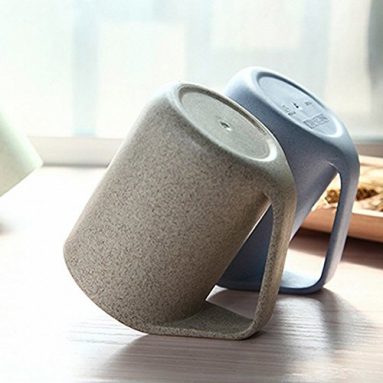 Mug couple wheat white coffee