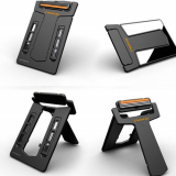 Credit Card Style Portable Wallet Shaver Razor Blades & Mirror