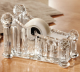 Crystal Clear Glass Tape Dispenser